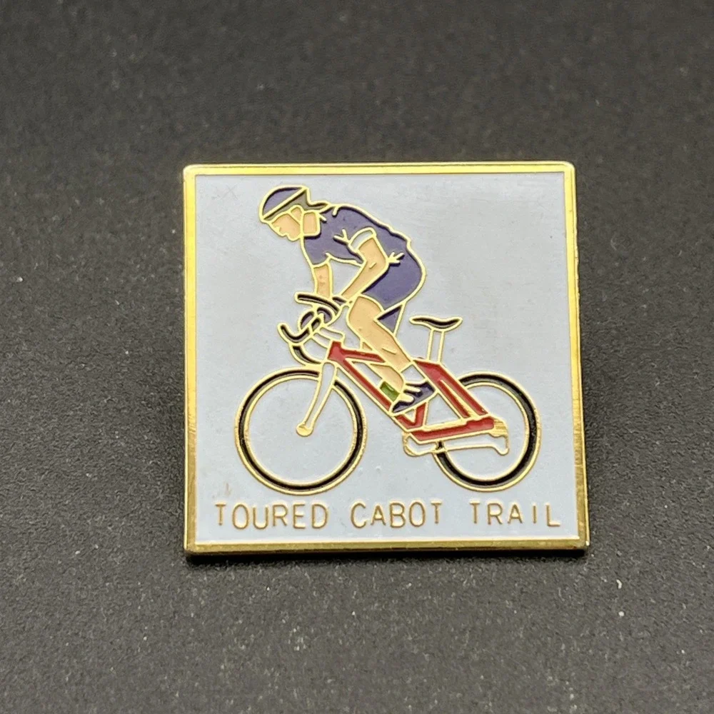 Toured Cabot Trail Bicycle Cycling Lapel Hat‎ Pin
